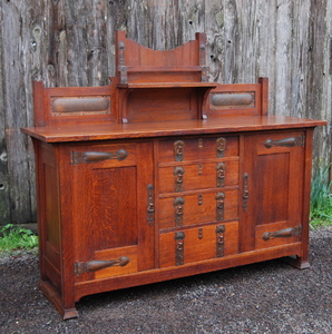 Very Rare Early Stickley Brothers Sideboard in mint original condition. 